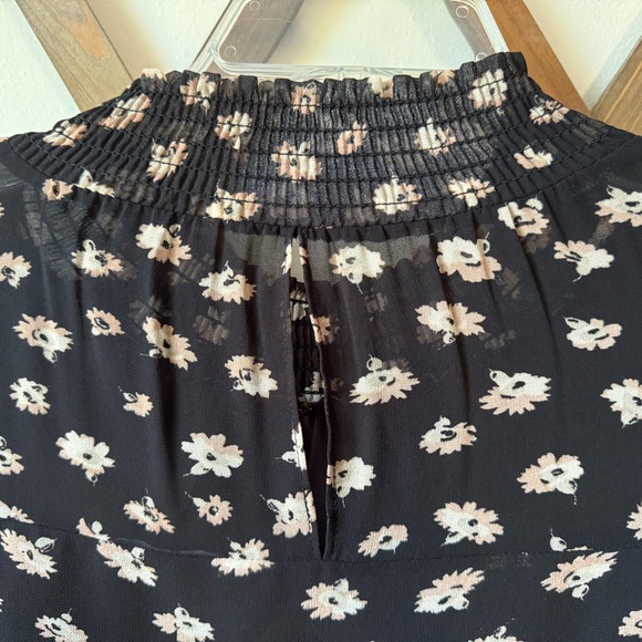 Madewell Mistlight Mockneck Dress in Seattle Floral Black Size S - Picture 6 of 16